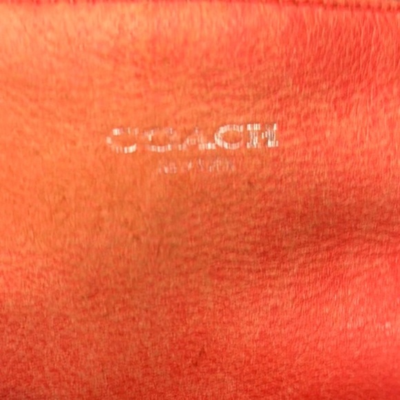 Coach red coral leather Shoulder and crossbody Bag - Picture 6 of 16